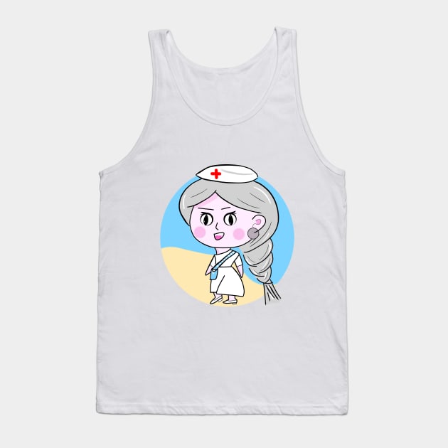 Joyful Healing Stroll Doctor. Tank Top by zinfulljourney